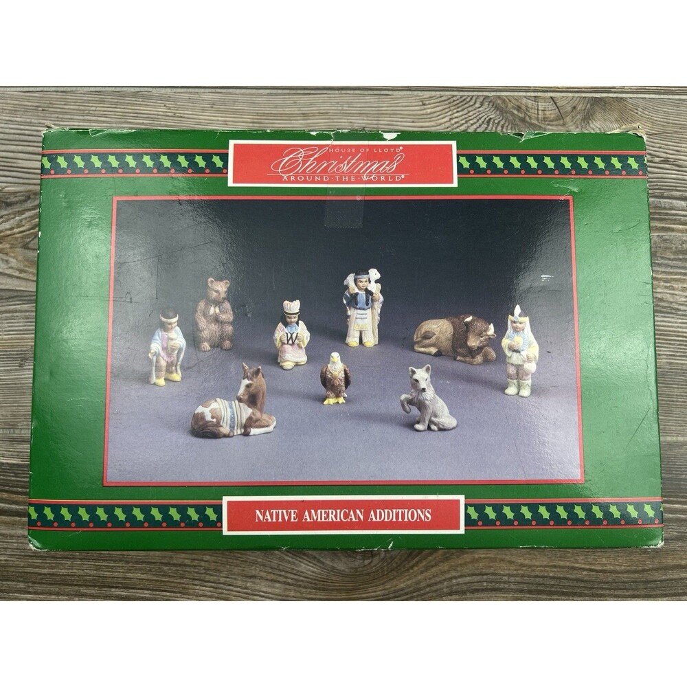 House of Lloyd Christmas Around the World Native‎ American Additions 1993 in Box